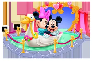 Mickey Mouse Disney Tunnel Of Love Wallpaper