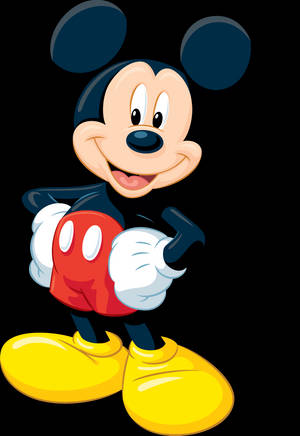 Mickey Mouse With A Big Smile Wallpaper