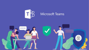 Microsoft Teams Computer Application Background Wallpaper