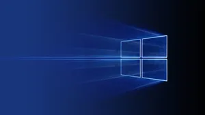 Microsoft Windows Logo Represented In Light Wallpaper