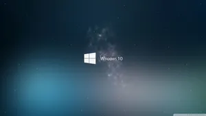 Microsoft’s Windows 10 Logo In A Blue Backdrop Wallpaper