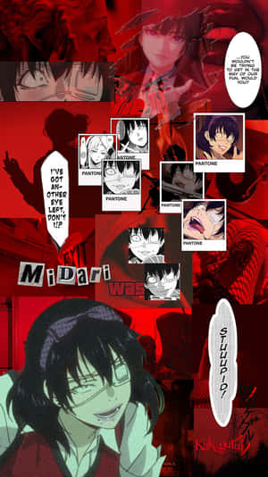 Midari Ikishima, One Of The Main Characters From The Anime Show Kakegurui Wallpaper