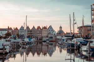 Middelburg Marinaat Dusk Wallpaper