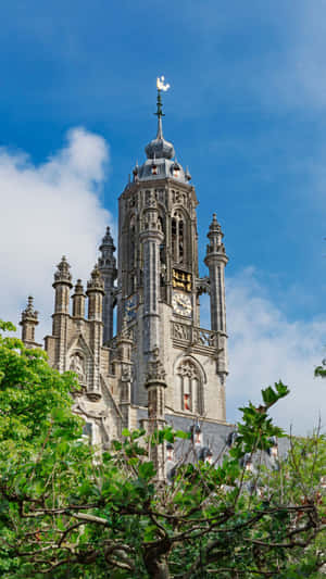 Middelburg Town Hall Tower Wallpaper