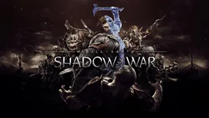 Middle Earth Shadow Of War Characters And Title Wallpaper