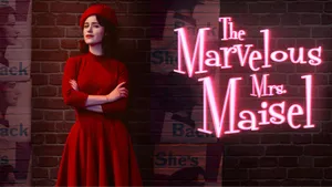 Midge Maisel Amidst Bright City Lights Wallpaper