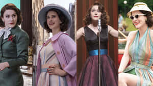 Midge Maisel In A Classic 50's Diner Scene - The Marvelous Mrs. Maisel Wallpaper