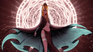 Midna, The Mysterious And Powerful Character From The Legend Of Zelda, Against A Magical Background. Wallpaper