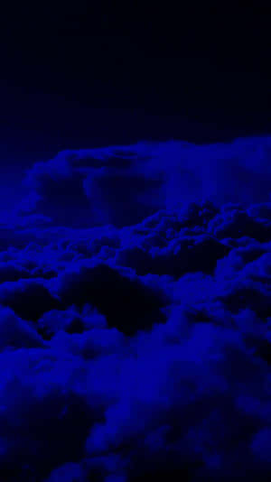 Midnight Blue Cloudscape Wallpaper