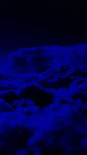 Midnight Blue Cloudscape Wallpaper