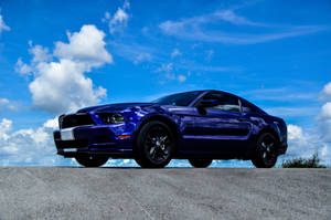 Midnight Purple Ford Mustang Gt Wallpaper