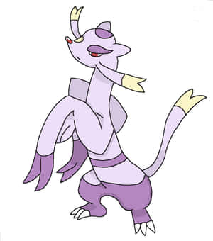 Mienshao In Action On A White Background Wallpaper