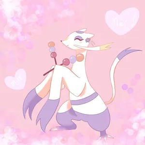 Mienshao Pink Hearts Wallpaper