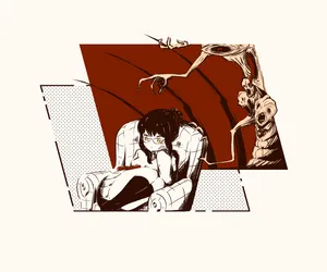 Mieruko Chan Miko Reading Wallpaper