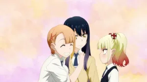 Mieruko Chan Three Friends Wallpaper