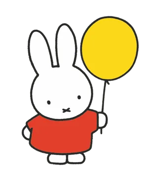 Miffy And Yellow Balloon Wallpaper