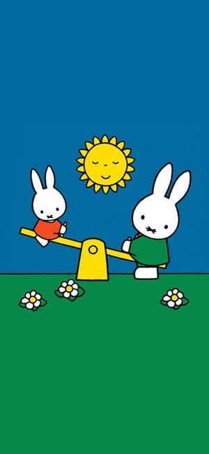 Miffy Seesaw Playground Wallpaper