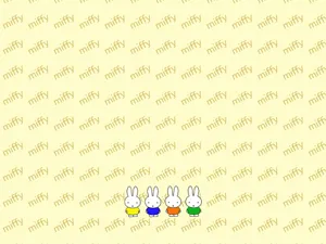 Miffy Typography Pattern Wallpaper