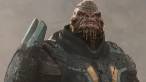 Mighty Atriox In Fierce Battle Stance Wallpaper