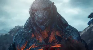 Mighty Godzilla Earth Roaring In Battle Wallpaper