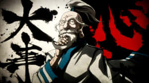 Mighty Isaac Netero Unleashing His Powerful Technique Wallpaper