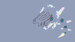 Mighty Mega Steelix In Minimalist Art Wallpaper