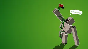 Mighty Minecraft Iron Golem Protector Wallpaper