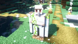 Mighty Minecraft Iron Golem Protector Wallpaper