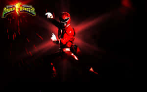 Mighty Morphin Red Rangerin Action Wallpaper