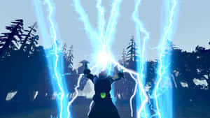 Mighty Zeus Unleashes Lightning In Dota 2 Wallpaper