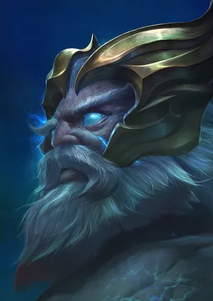 Mighty Zeus Unleashing Lightning Fury In Dota 2 Wallpaper