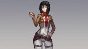 Mikasa Ackerman Digital Art Wallpaper