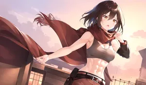 Mikasa Pfp Abs Wallpaper