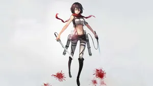 Mikasa Pfp Blood Wallpaper