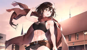 Mikasa Pfp Skimpy Outfit Wallpaper