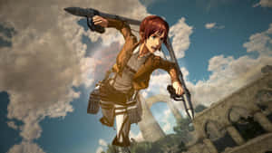 Mikasa Takes On Titans In Attack On Titan 2: Final Battle Wallpaper