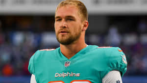 Mike Gesicki Miami Dolphins Portrait Wallpaper