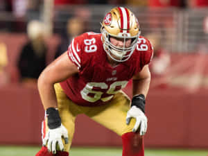 Mike Mcglinchey In Action On The Field Wallpaper