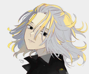 Mikey Tokyo Revengers Gray Yellow Hair Wallpaper