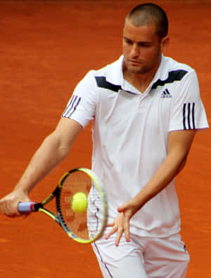 Mikhail Youzhny One-handed Backhand Wallpaper