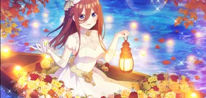 Miku As A Bride In The Quintessential Quintuplets Movie Wallpaper