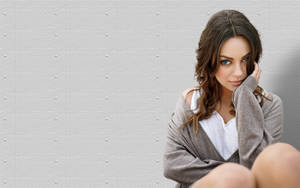 Mila Kunis Cozy Look Wallpaper