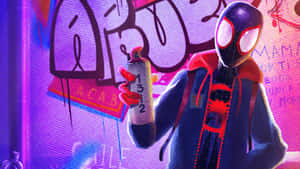 Miles Morales_ Graffiti Artist_ Spiderman Wallpaper