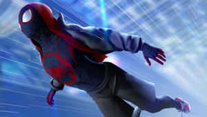 Miles Morales Spiderman Action Pose4 K Wallpaper