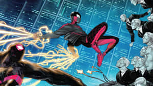 Miles Morales Spiderman Electric Thrill Wallpaper