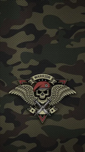 Military Gangster Skull Wallpaper