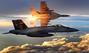 Military Plane Flying Through The Air Wallpaper