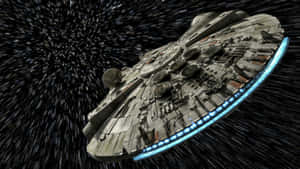 Millennium Falcon Hyperspace Jump Ultra Wide Wallpaper