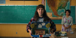 Milli Bobby Classroom Scene Stranger Things Pfp Wallpaper