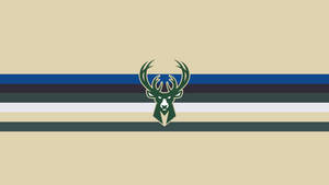 Milwaukee Bucks Emblem In Beige Wallpaper